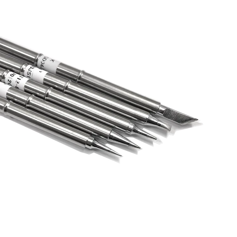 

5 Pcs T12 Series Solder Iron Tips for Hakko FX951 BAKON 950D Soldering Station