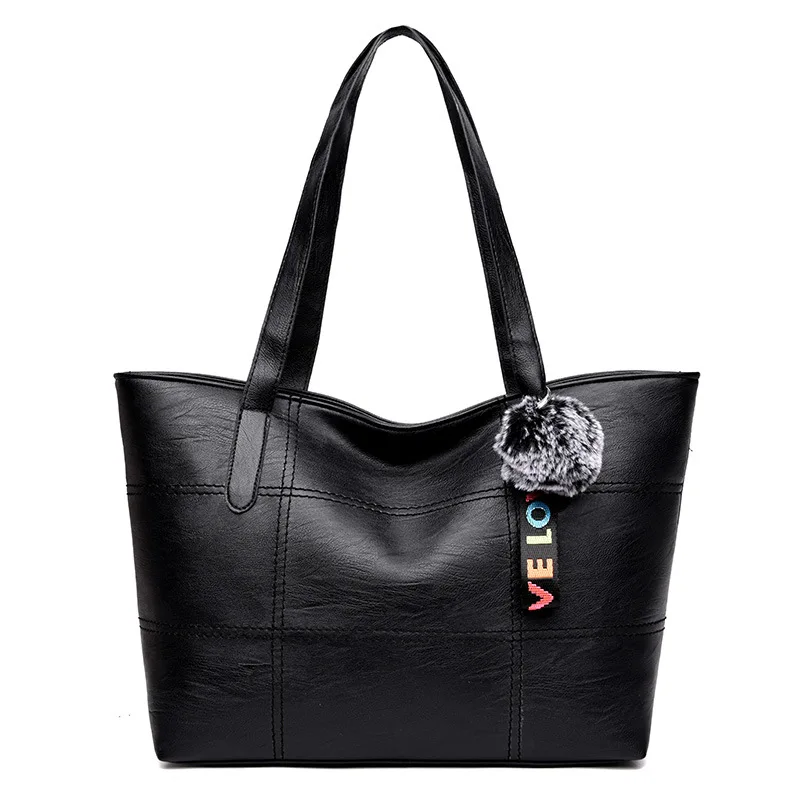 

Bag 2019 New Style WOMEN'S Bag Trend Splicing Package Large Capacity Shoulder Bag Fashion Casual Tote Bag Simple Large Bag