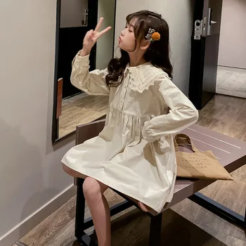 

Princess/casual Dress For Girls Toddler Dress Long Sleeve Clothes Children Clothing Kids Dresses/clothes For Teenage Big Girl 12