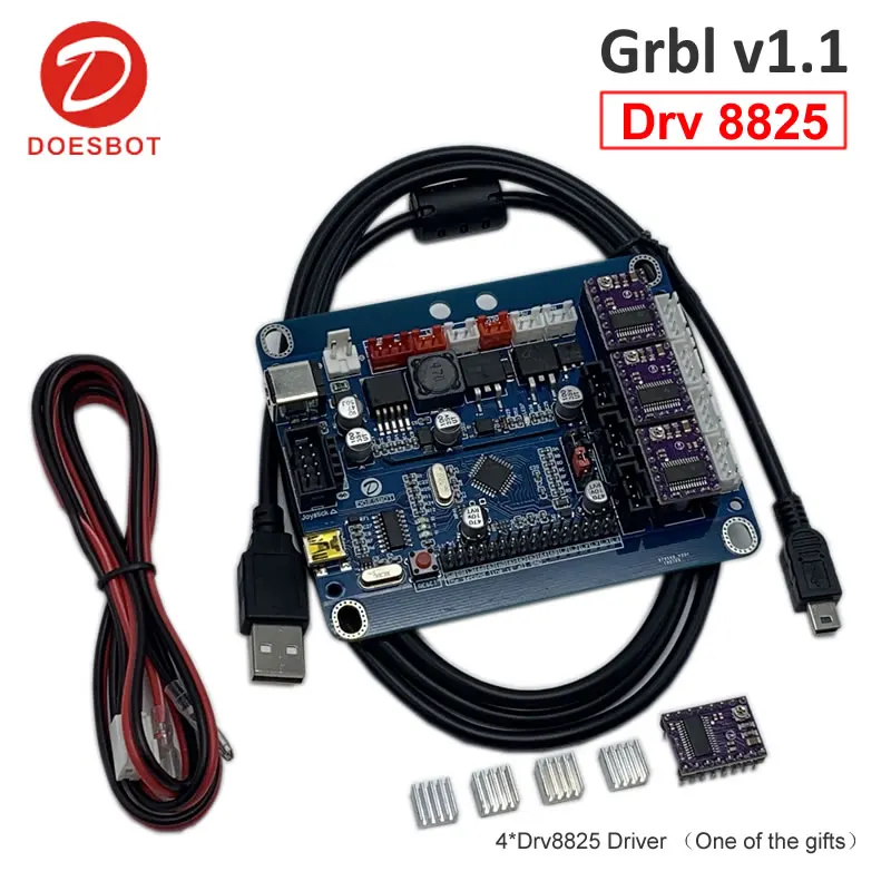 

GRBL 1.1 USB CNC Engraving Machine Control Board 3 Axis Control Laser Engraving Machine Board Drv8825