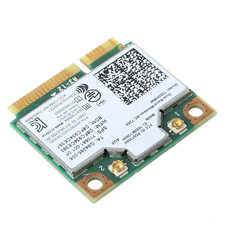 Двухдиапазонная Беспроводная-N 7260 7260HMW половинная мини-карта Pci-e Wifi WLAN для Intel