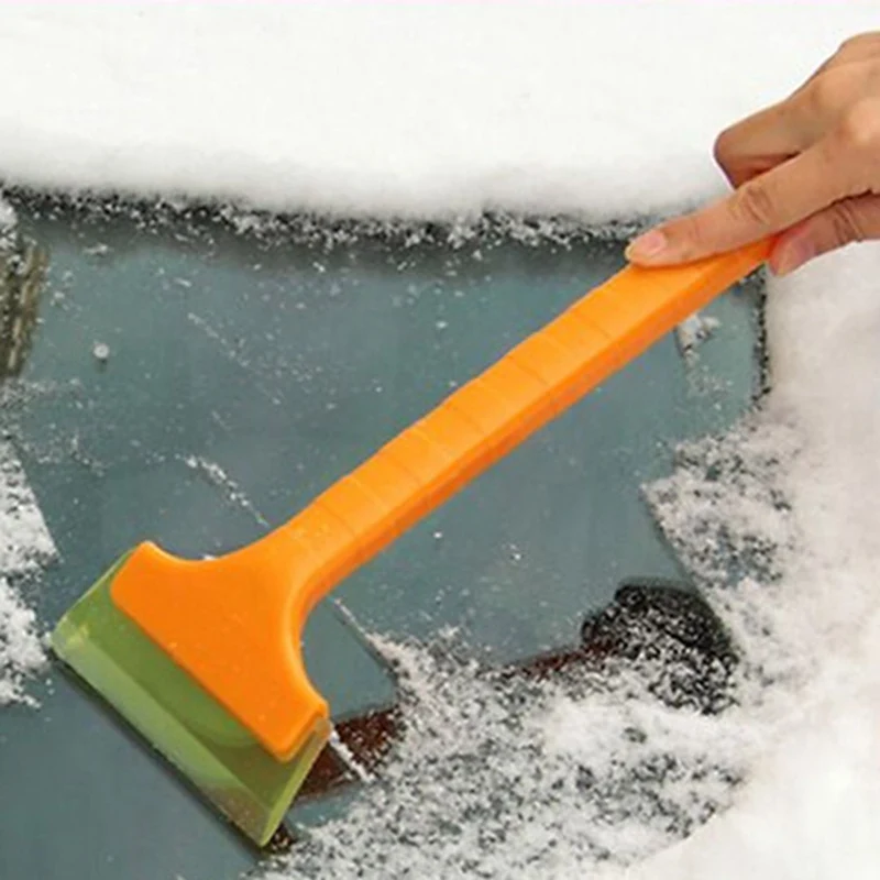 Многофункциональная лопата для снега с длинным стержнем, инструмент для удаления льда на лобовое стекло, скребок для снега, аксессуары для