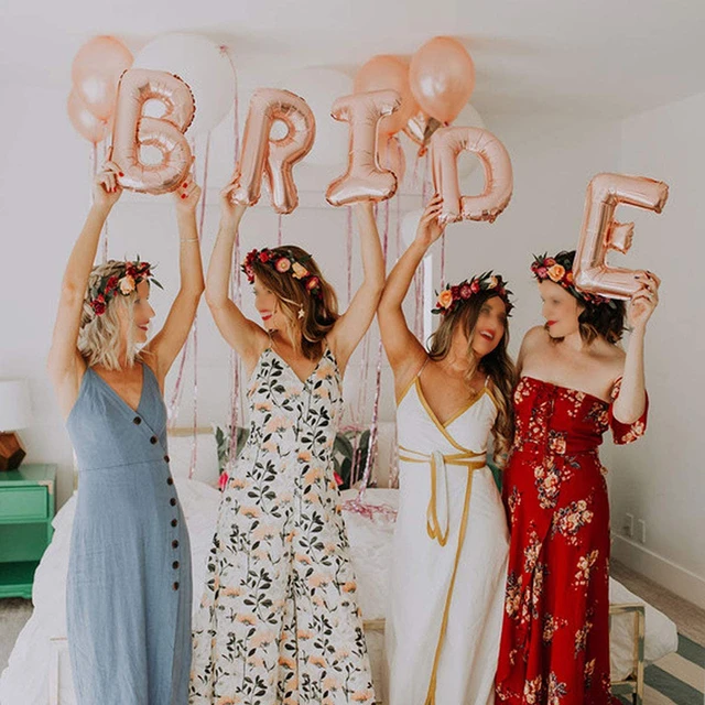 Bachelorette Party Decorations Rose Gold Bride To Be Balloons Tableware Set  For Bridal Shower Wedding Engagement Party Supplies - Ballons & Accessories  - AliExpress