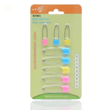 8 шт./лот DIY Карамельный цвет выводы безопасности безопасный безопасные зажимы для ухода за ребенком для душа ткань булавки для подгузников брошь-держатель