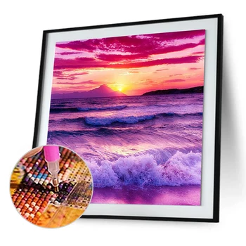 

Home Decoration Embroidery Pattern 5D DIY Diamond Painting Natural Scenery Full Drill Embroidery Cross Stitch Picture