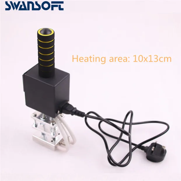 Heating area 10x13cm Ручная брендовая машина горячего тиснения маленькая ручная бронзовая древесная шина горячего тиснения машина 220 В/110 В 400 Вт 0-400 градусов - Цвет: Heating area 10x13cm
