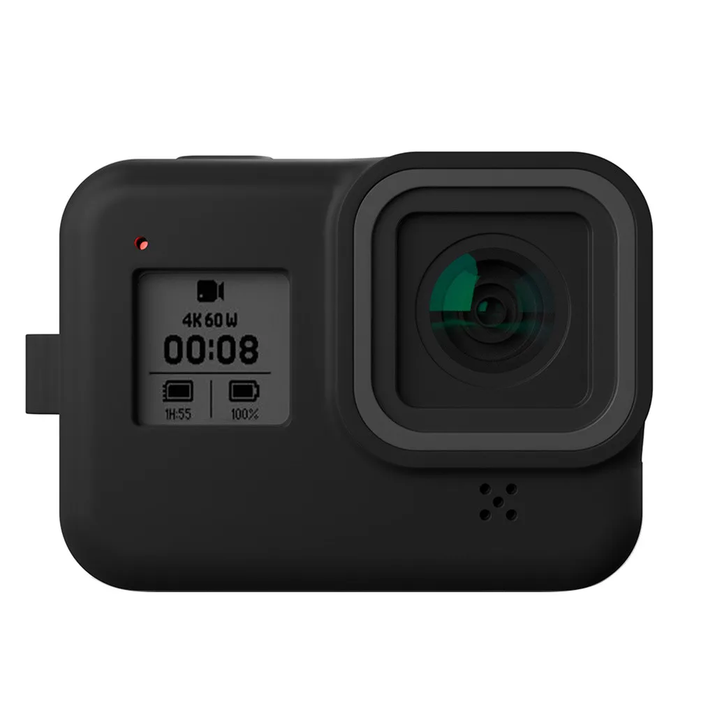 Мягкий силиконовый чехол Защитный корпус Оболочка Чехол для Go-pro 8 Черная Камера Противоскользящий устойчивый к царапинам чехол для камеры s#5