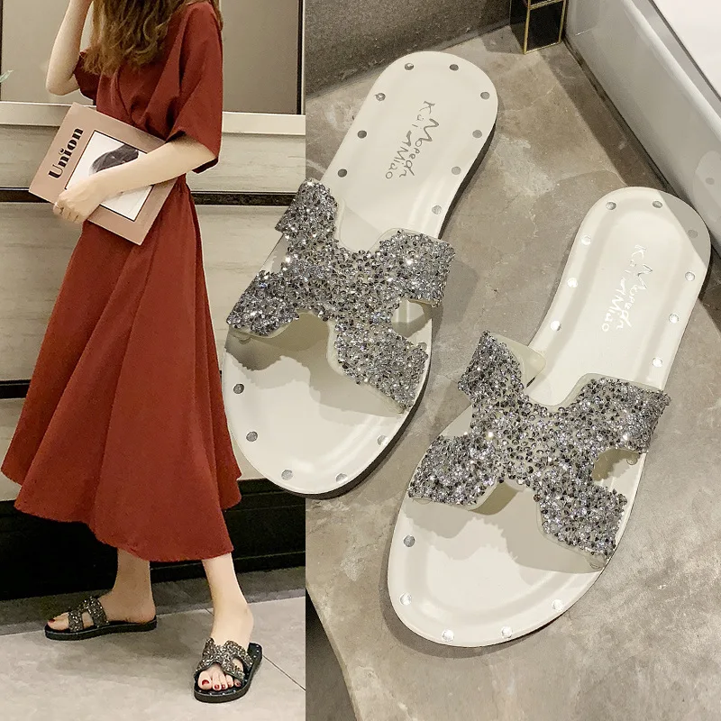 

2019 Summer New Style Sandals Casual Outdoor Fashion Anti-slip H Versatile Soft-Sole PVC WOMEN'S Shoes