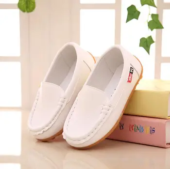 

2020 New Children Shoes PU Leather Casual Styles Fashion Boys Girls Shoes Soft Comfortable Soft Loafers Slip On Kids Shoes