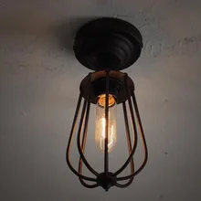 От производителя; в стиле ретро мелкую клетку в соответствии с американским Стиль светильники в деревенском стиле Холл ресторана балкон потолочный светильник