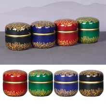 Мини жестяная коробка для хранения чая кофе конфет Круглый Чехол Контейнер для свадебной вечеринки