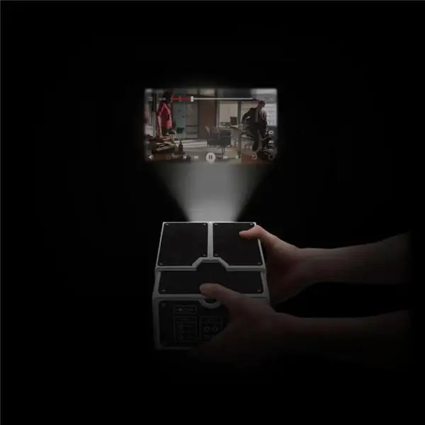 3D Projector Cardboard Mini Smartphone Projector Light Novelty Adjustable Portable Cinema Home Theater Pico