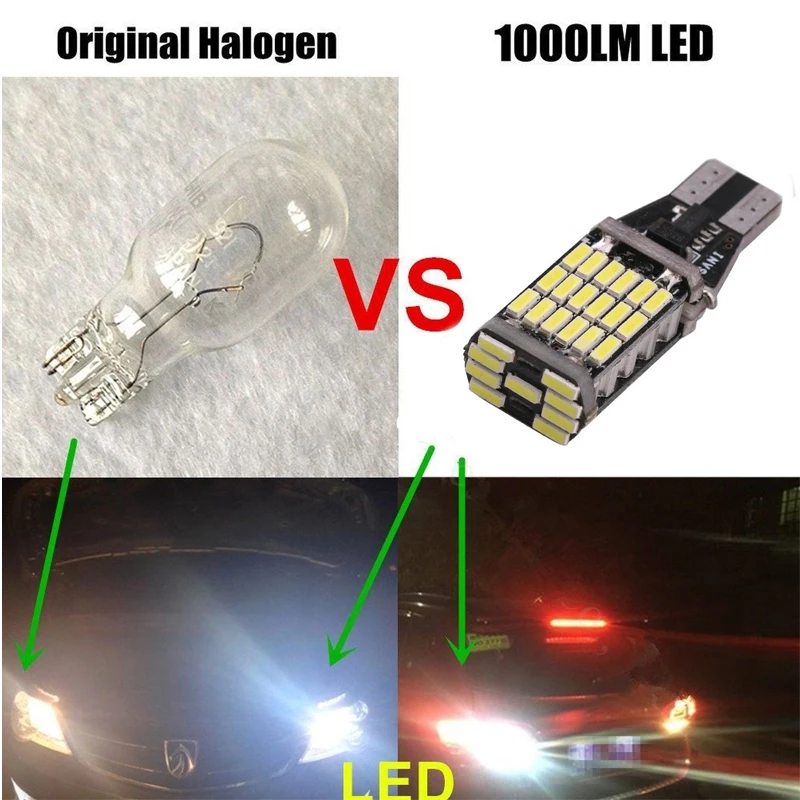 2x t15 w16w 921  Ʈ  Ŀ 45 smd 4014 led canbus   ڵ     극ũ  ũ ȭƮ