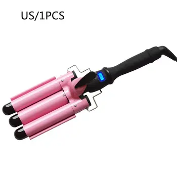 

Hair Curler Three-tube Curling Hair Waver Iron Curling Wand Ceramic Hot Tools Professional Hairstyle Long Hair tool