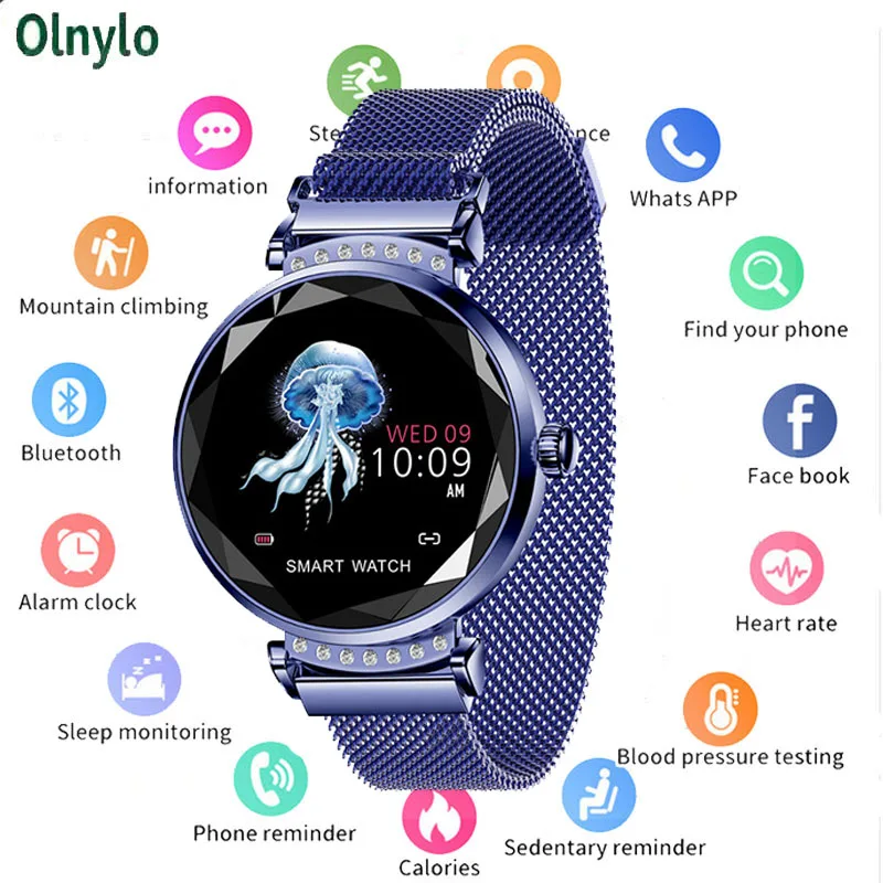 Смарт часы H2 для женщин и мужчин фитнес трекер умный Браслет водонепроницаемый