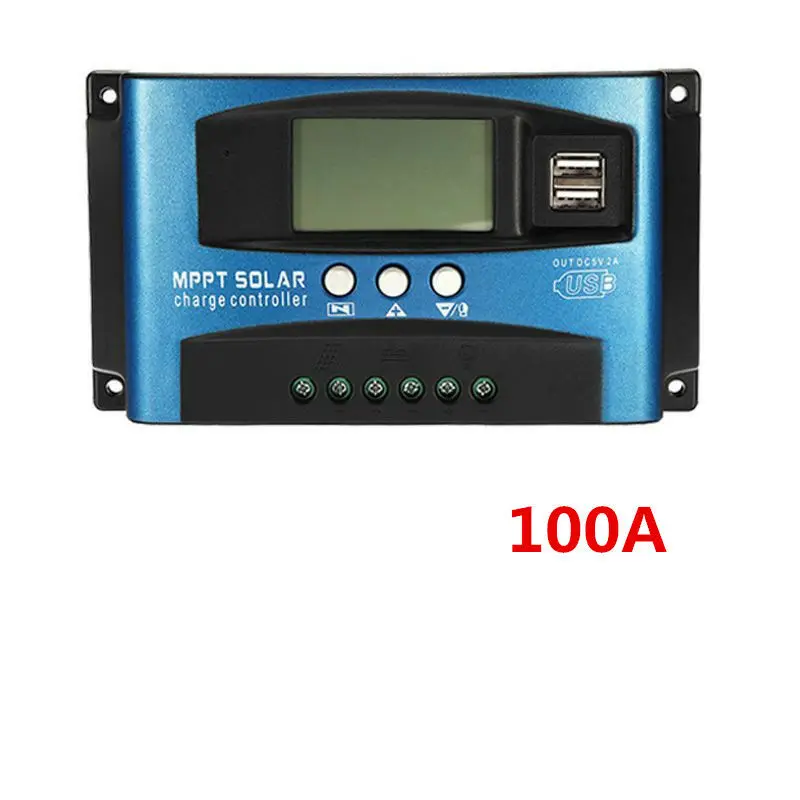 100A 100A MPPT солнечная панель регулятор заряда батареи контроллер 12 V/24 V Автоматическое отслеживание фокусировки - Цвет: 100A