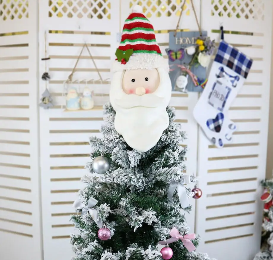 

Merry Christmas santa claus snowboy Christmas elk tree stand Hanging for Children party decor Decorations Xmas season Home
