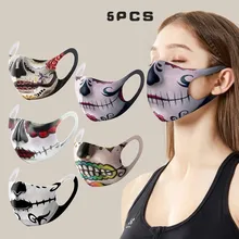 5PC Impresso E-маска многоразовая lement Máscara Rhinestone Padrão de Algodão À Prova de Poeira Lavável Reutilizável Mondkapjes Wasbaar 10.27