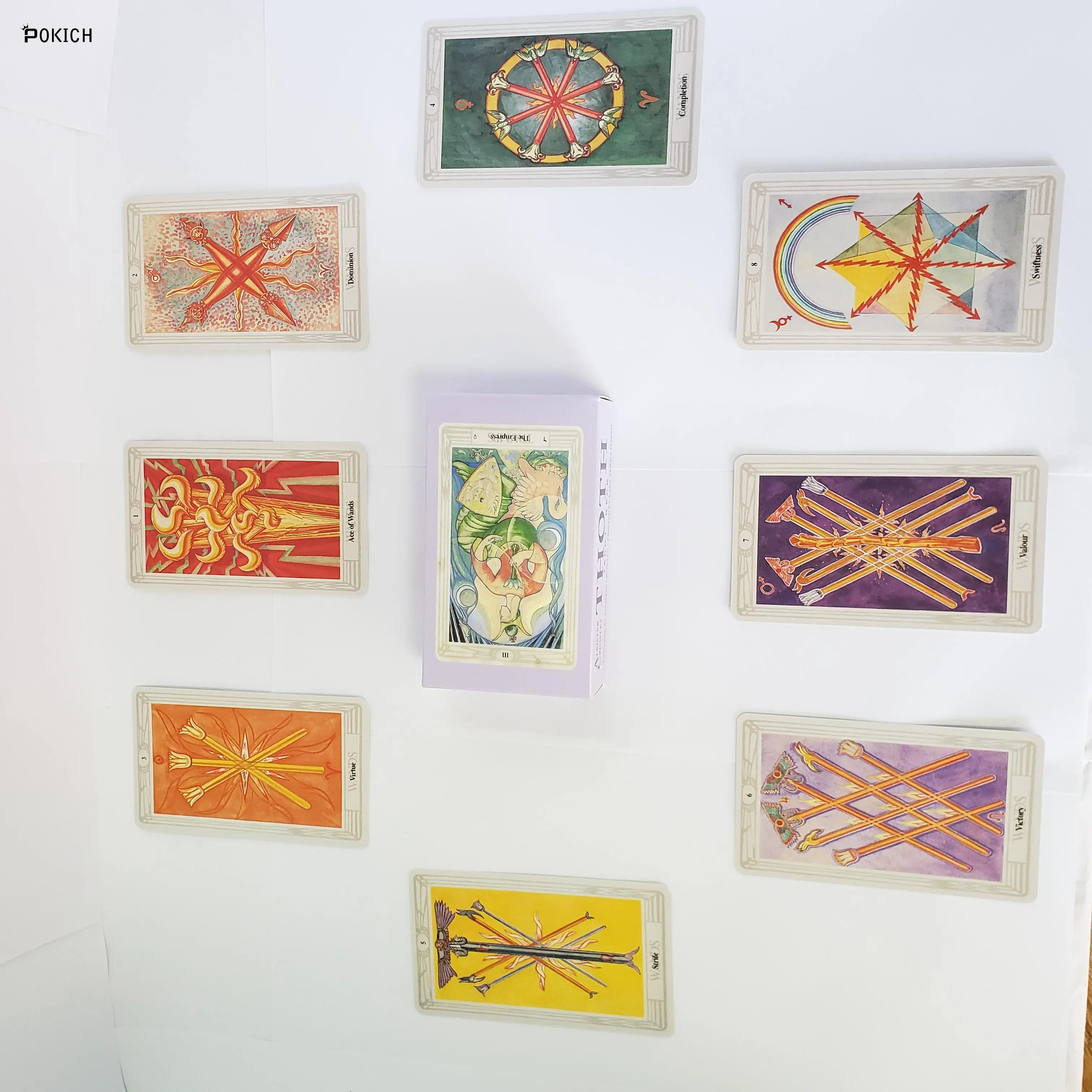 78pcs/set Original Aleister Crowley Thoth Tarot cards Divination board game card set all in English