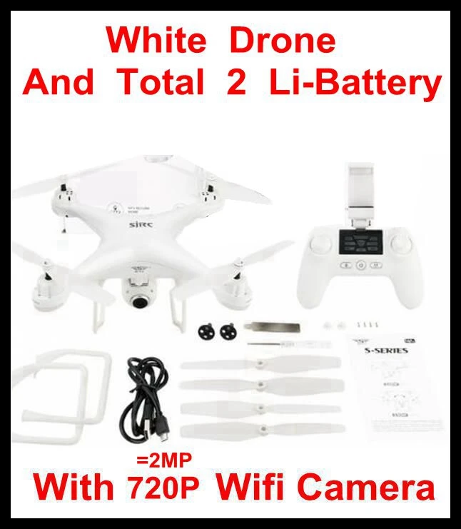 SJRC S-SERIES S20W двойной gps динамический следить с 1080P широкоугольный Wifi FPV HD камера RC Дрон Квадрокоптер вертолет - Цвет: W S20W 2.4G 720P 2B