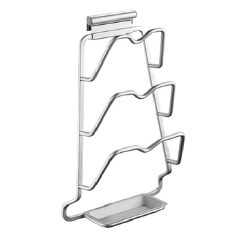 

Punch-Free Lid Rack Kitchen Multi-Function Cutting Board Kitchen Shelf Storage Rack