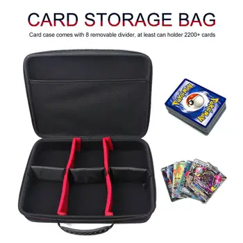 

Flash Battle Card Game Storage Bag With 8 Removable Divider Shoulder Strap Extra Large Hard Case For 2200+ C. A. H. Card Game