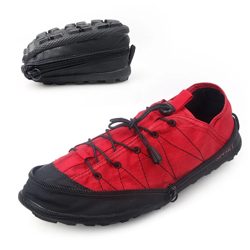 STS/Женская обувь; Новинка года; спортивная легкая складная переносная обувь для путешествий; прогулочная походная обувь на молнии; повседневная обувь