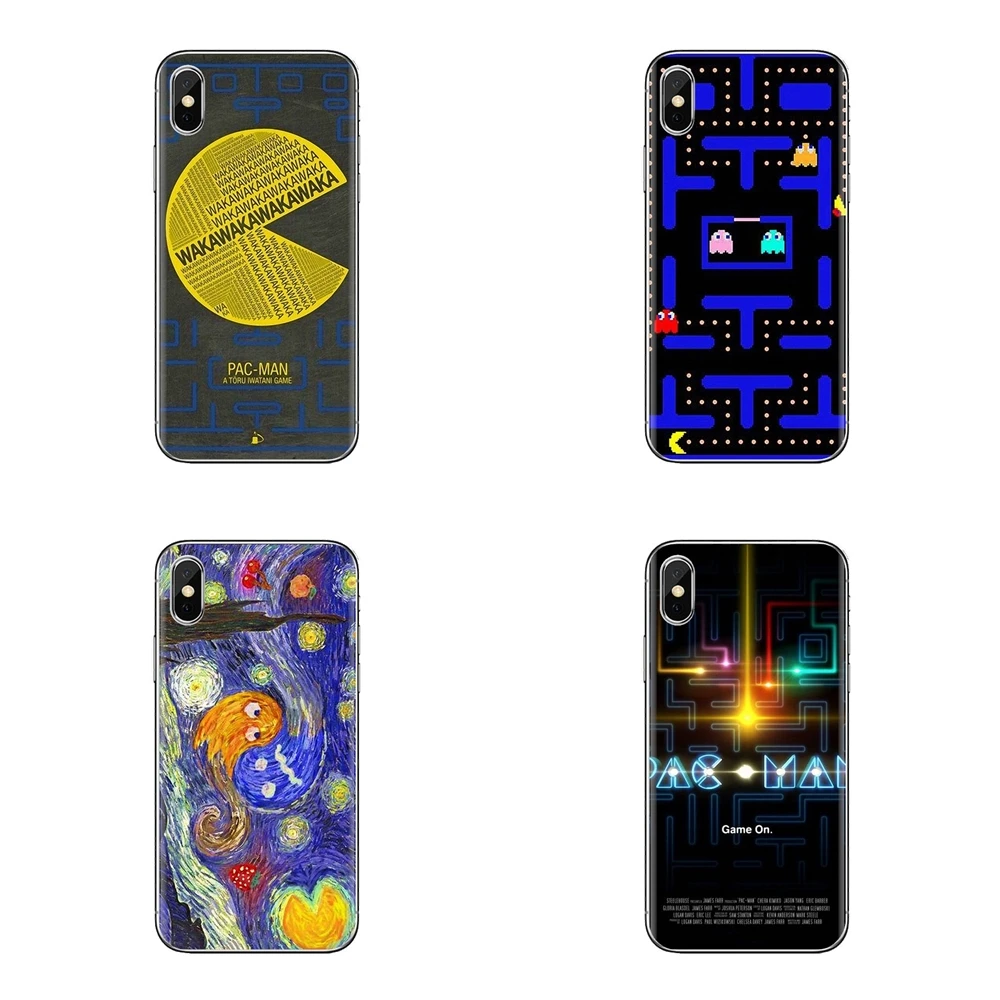 Аркадная игра Pac-man PACMAN Art мягкие чехлы для sony Xperia Z Z1 Z2 Z3 Z5 compact M2 M4 M5 E3 T3 XA Aqua LG G4 G5 G3 G2