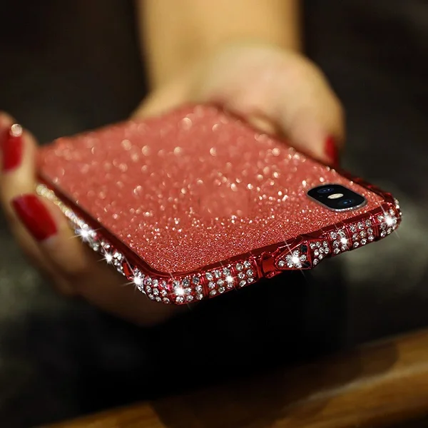 Роскошная блестящая передняя + задняя пленка для iphone XR X XS max 8 7 6 6s plus шикарная