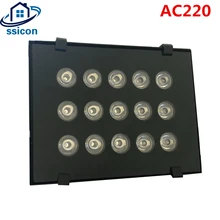 AC220V CCTV 15 шт. массив светодиодов ИК-осветитель инфракрасный ИК-светильник для наружного видеонаблюдения заполняющий светильник ночного видения для камеры наблюдения