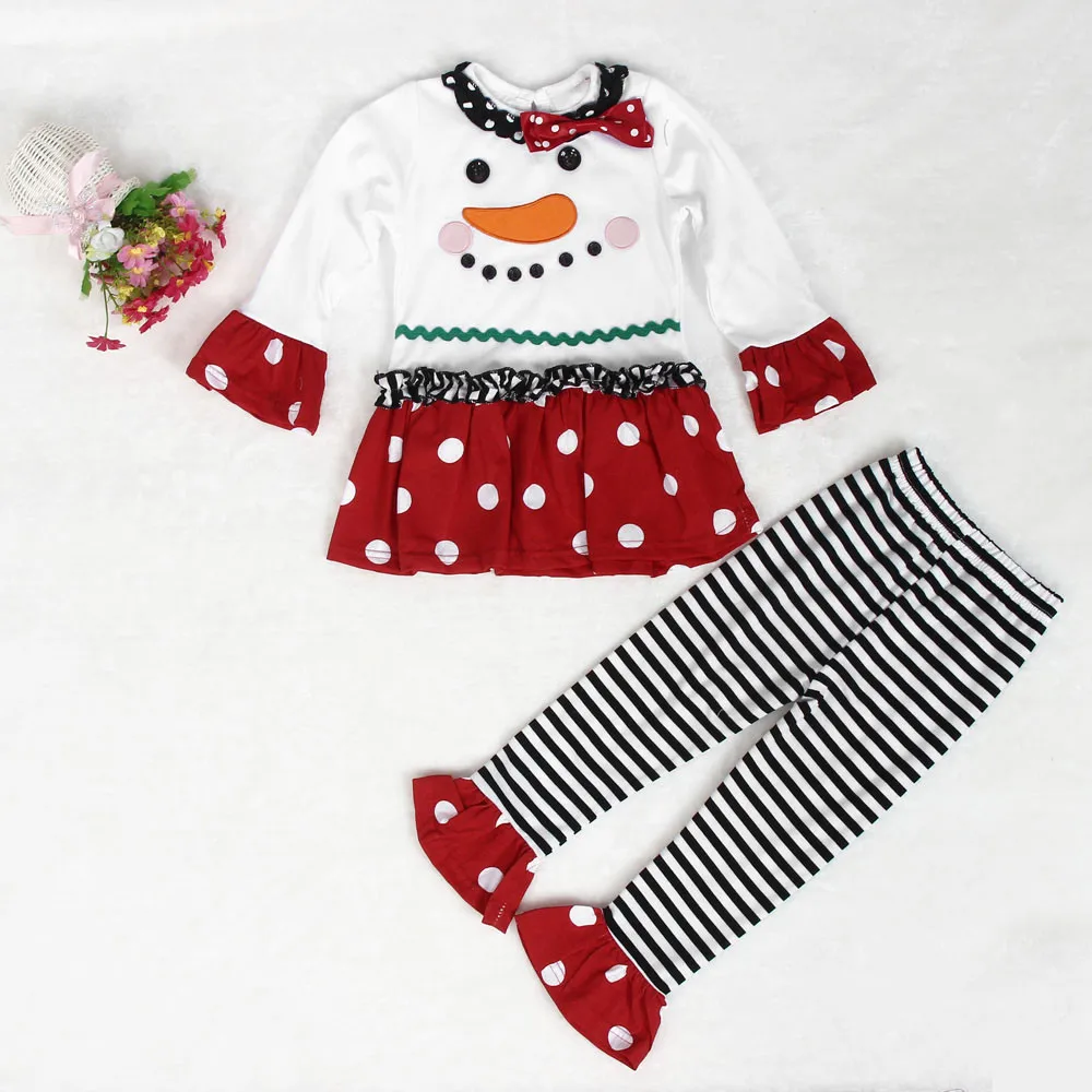 Новинка 2019 детская Рождественская одежда с рисунком Женская рождественская