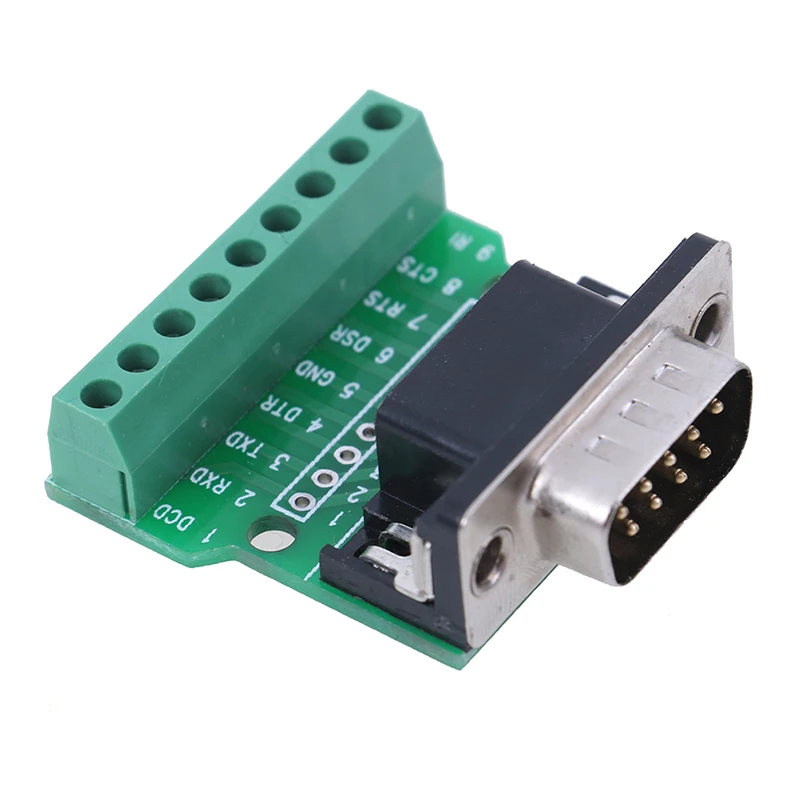 New D-SUB 9pin Solderless Connectors DB9 RS232 Serial To Terminal Adapter 1pc | Обустройство дома