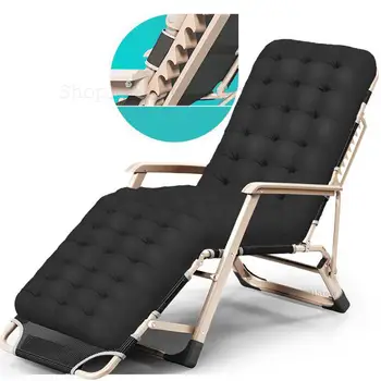

Outdoor or indoor adjustable nap recliner chair folding deck chair Beach chair with Steel Pipe frame Moisture absorption