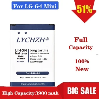 

100% new Original BL-49SF Mobile Phone Battery For LG H735T H525N G4 min Capacity 3900mAh Replacement Battery