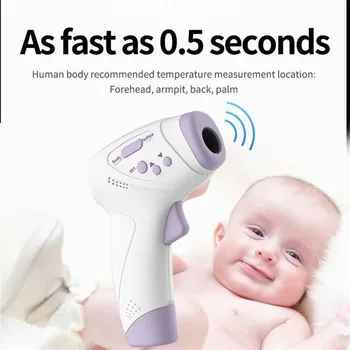 

LCD Digital Non-contact Infrared Thermometer Forehead Body Temperature Meter Household infrared electronic child thermometer/40*