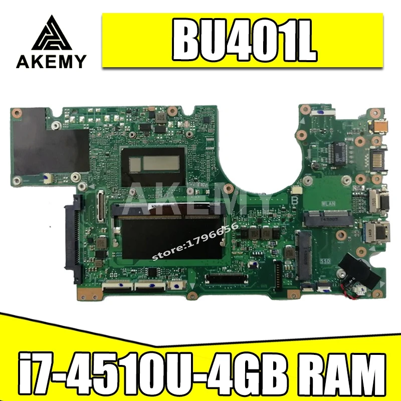 Материнская плата BU401LAV I7 4650U/i7 4510U процессор 4 Гб RAM для For Asus BU401L BU401LG BU401LA