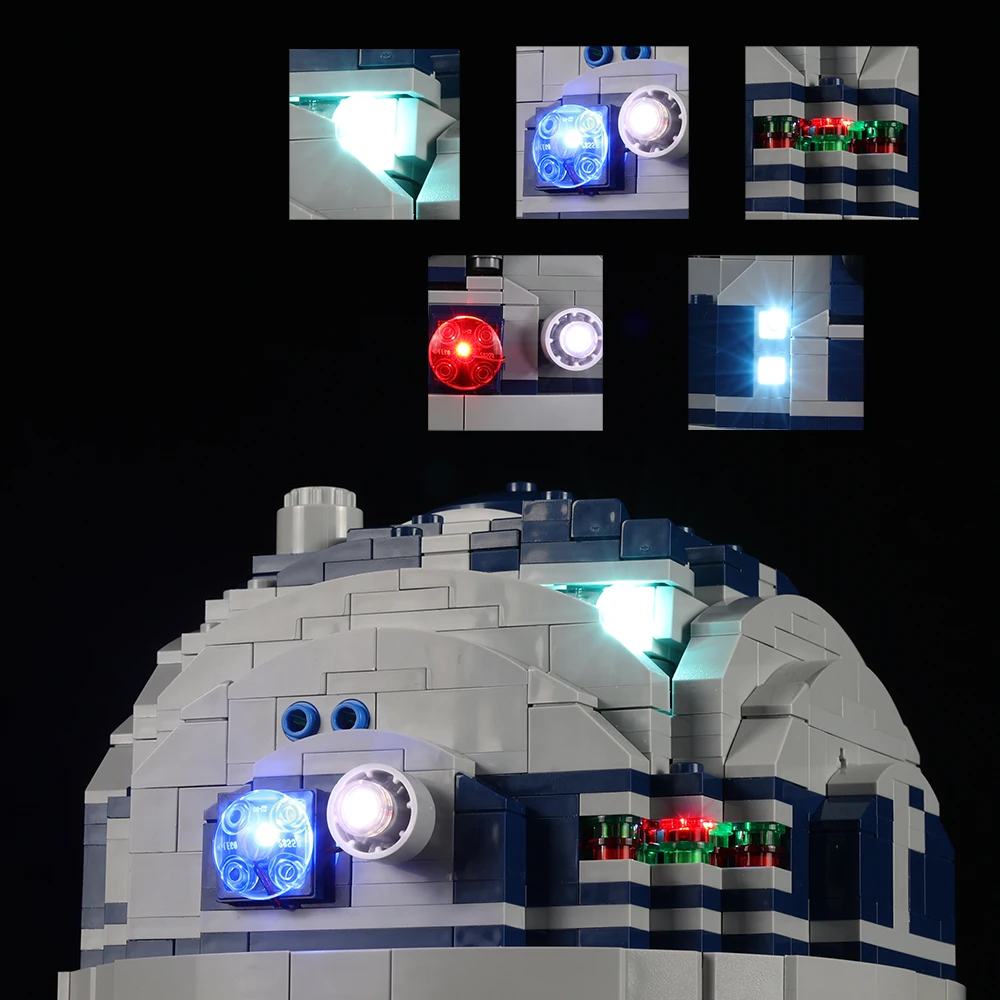 r2d2 lego light kit