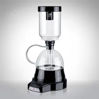 Japanese Style Electric Siphon Coffee Maker 3 Cups Vacuum Coffee Machine Brewer Drip Tea Siphon Glass Pot Filter Espresso Maker 2