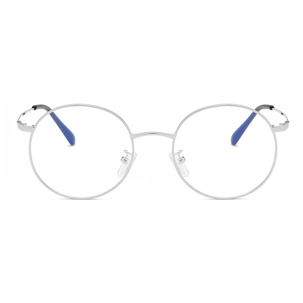 No.3 Unisex Retro Round Eyeglasses Boys Girls Metal Frame Spectacles Clear Lens Eye Glasses Accessory - Цвет оправы: No.3