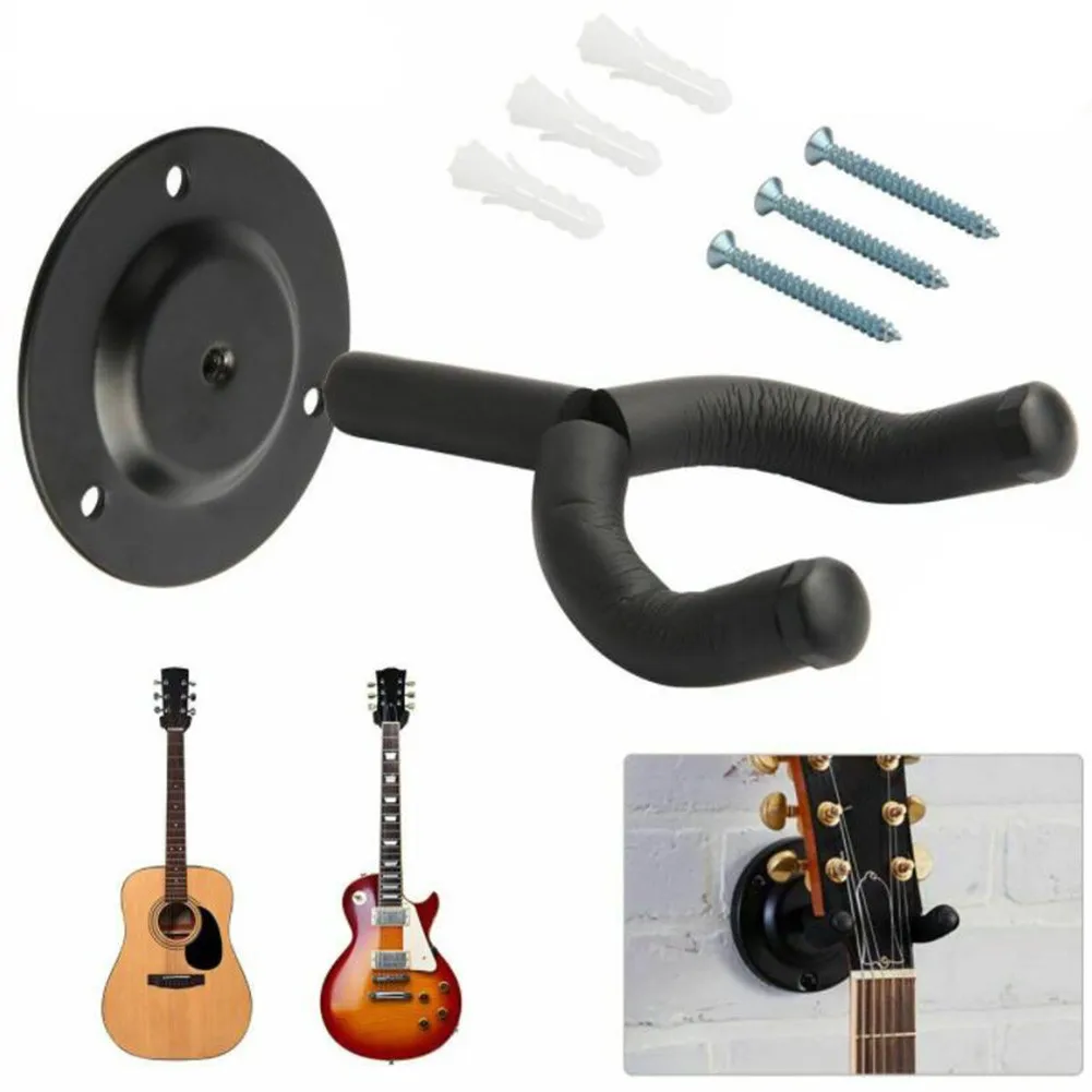 

Wall Mount Guitar Hanger Hook Non-slip Holder Stand For Acoustic Guitar Ukulele Violin Bass Guitar Instrument Accessories
