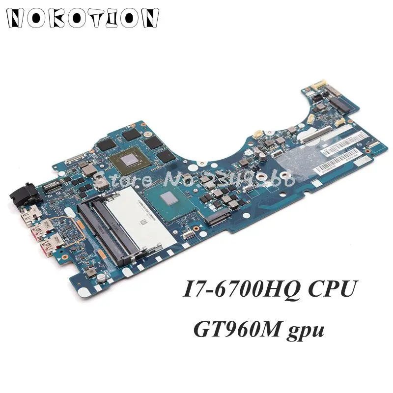 NOKOTION BY511 NM-A541 основная плата для lenovo ideapad Y700 Y700-15ISK ноутбук Mortherboard I7-6700HQ процессор DDR4 GTX960M 4 Гб