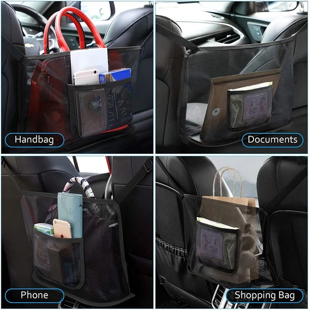 Leather Seat Back Organizer Car Handbag Holder Between Seat Car Organizer  Front Seat Storage Barrier of Backseat Pet Kids - AliExpress