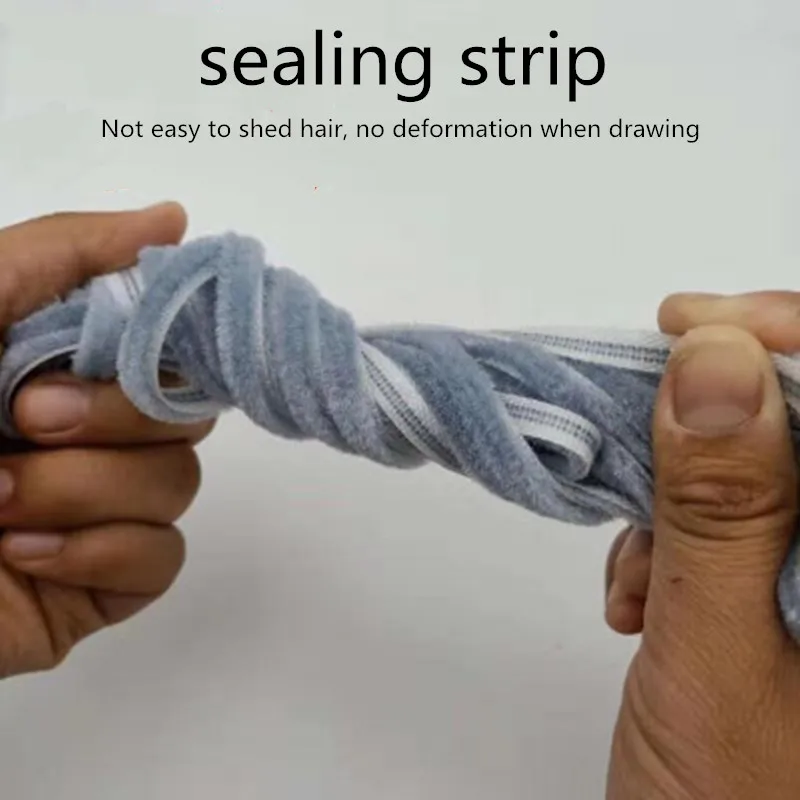 Door Seal Strip Sealing Strip Tape Window Seal Strip Sealing Tape Rubber Seal Strip Rubber Door Weatherstripping Door Weatherstripping Sealing Strip 10M Door Window Sealing Strip Soundproof Brush Seal Weather Stripping Burlete Puerta Mousse Acoustique Window Gap Foam Filler