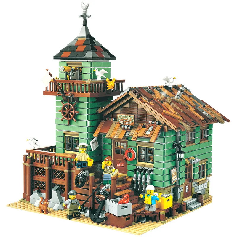 

Cabin Urban Street View Architectural Building-block Toys Compatible with Legoinglys DIY Educating Children Christmas Gifts