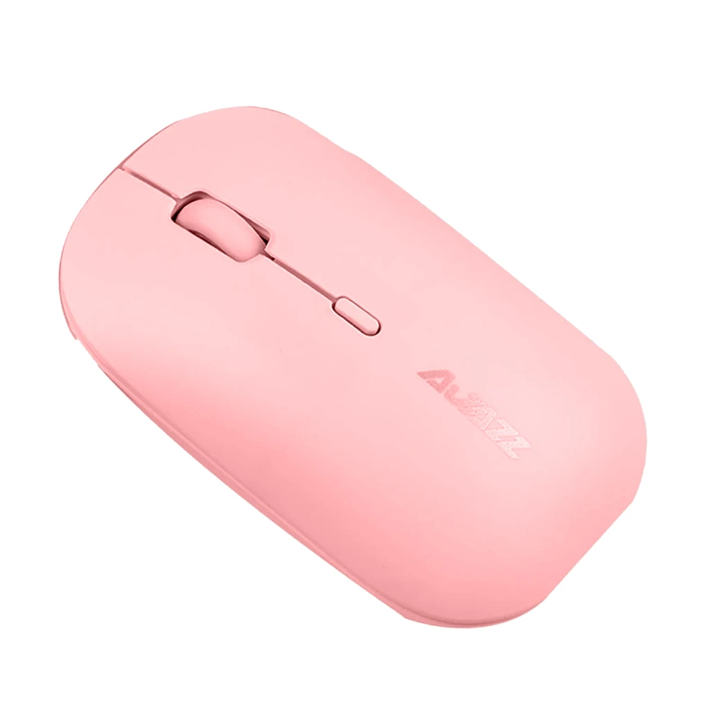 pink 95x55x30mm W 2,4 ГГц Беспроводная оптическая мышь+ USB приемник Pro Gamer поддерживает Win10/MAC - Цвет: pink 95x55x30mm W