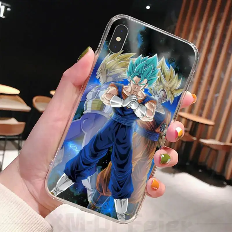 Чехол для телефона Dragon & Balls Z Super DBZ Goku прозрачный чехол Iphone 12 11 Pro Max Xr X Mini 7 8