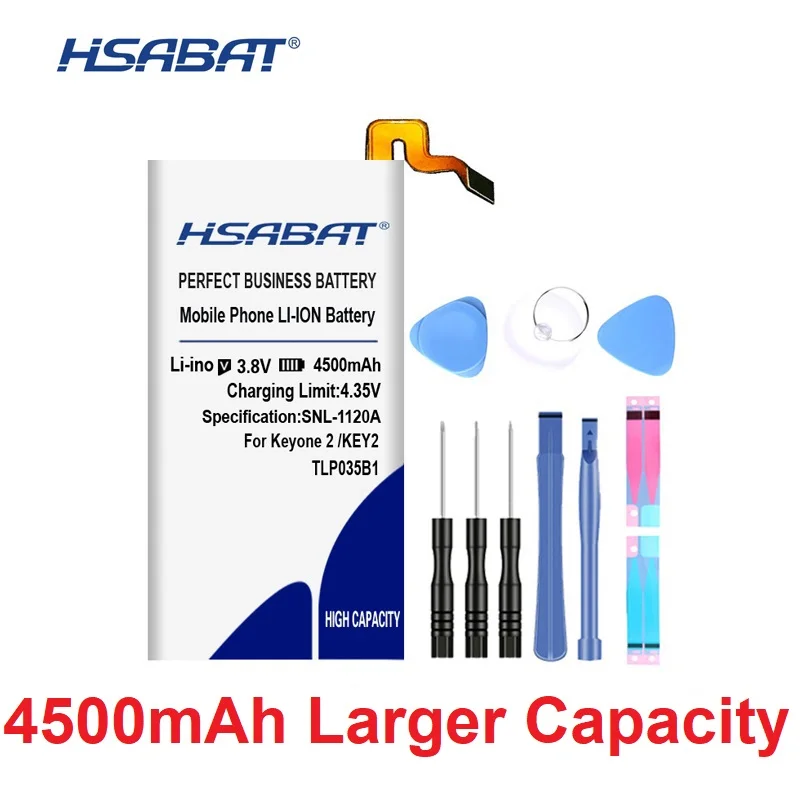 Аккумулятор HSABAT 0 Cycle 4500mAh TLP035B1 для BlackBerry Keytwo KEY2 высококачественный запасной аккумулятор для мобильного телефона