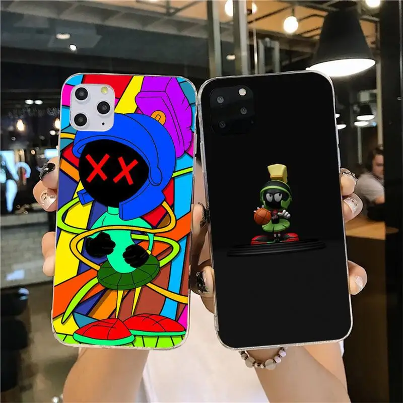 CUTEWANAN милый мультяшный Марвин марсианский чехол для телефона iPhone 11 pro XS MAX 8 7 6 6S Plus X