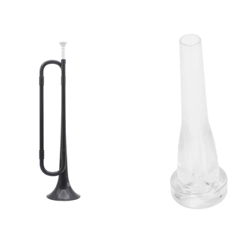 

New Hot 2 Pcs Trumpet Mouthpiece Accessories, Plastic Black & Abs White