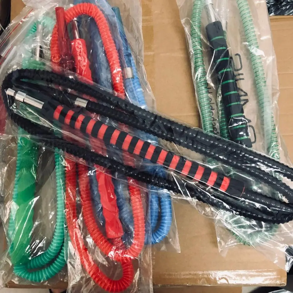 Length:185 CM Food Grade Silicone Shisha Hookah Hose Chicha Narguile Sheesha Accessories Hookah Pipes Water Smoking,Random 4